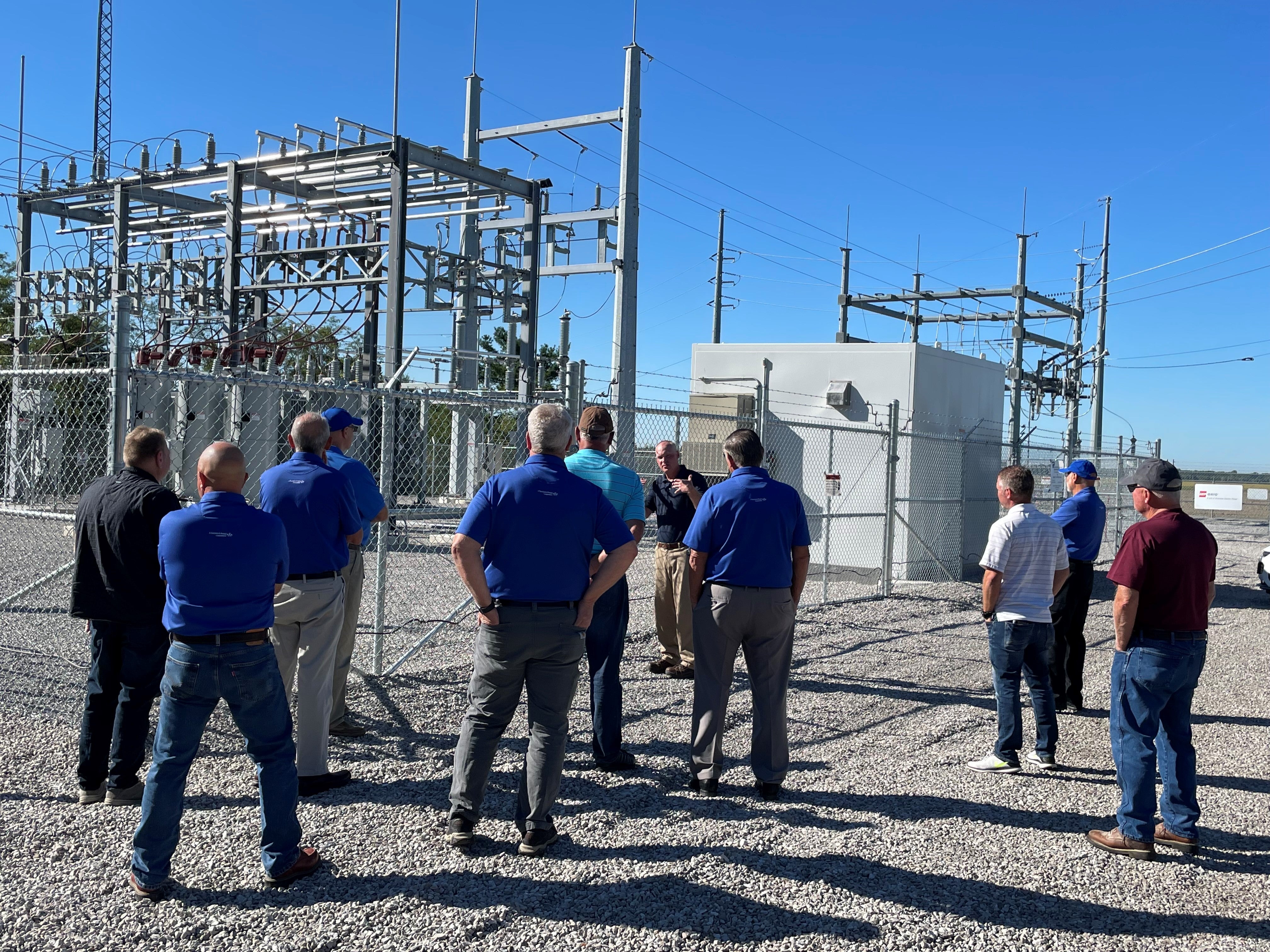 Board tours substation