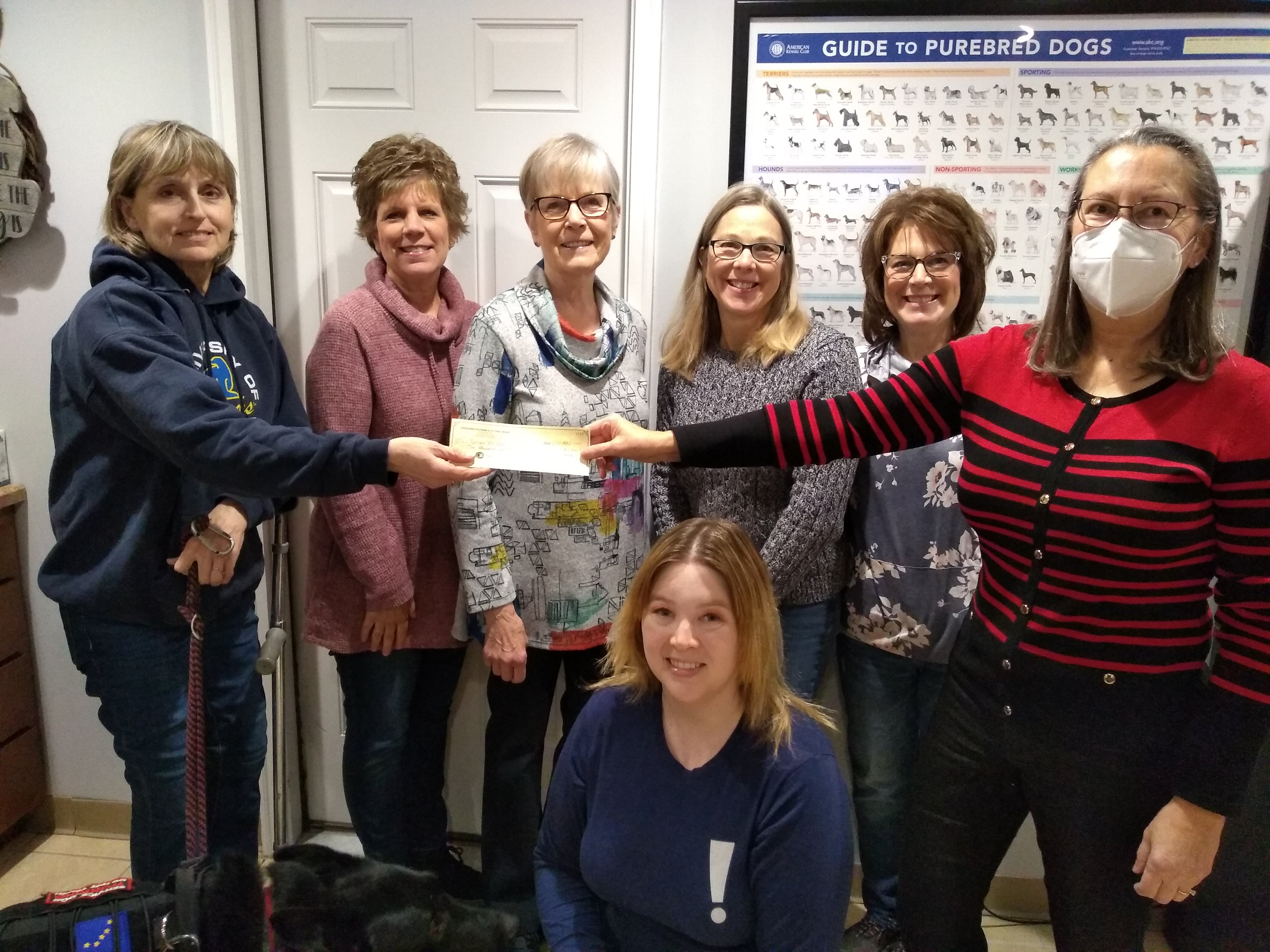 Putnam Pet Pals receives Operation Round Up donation from PPEC to help stray cats