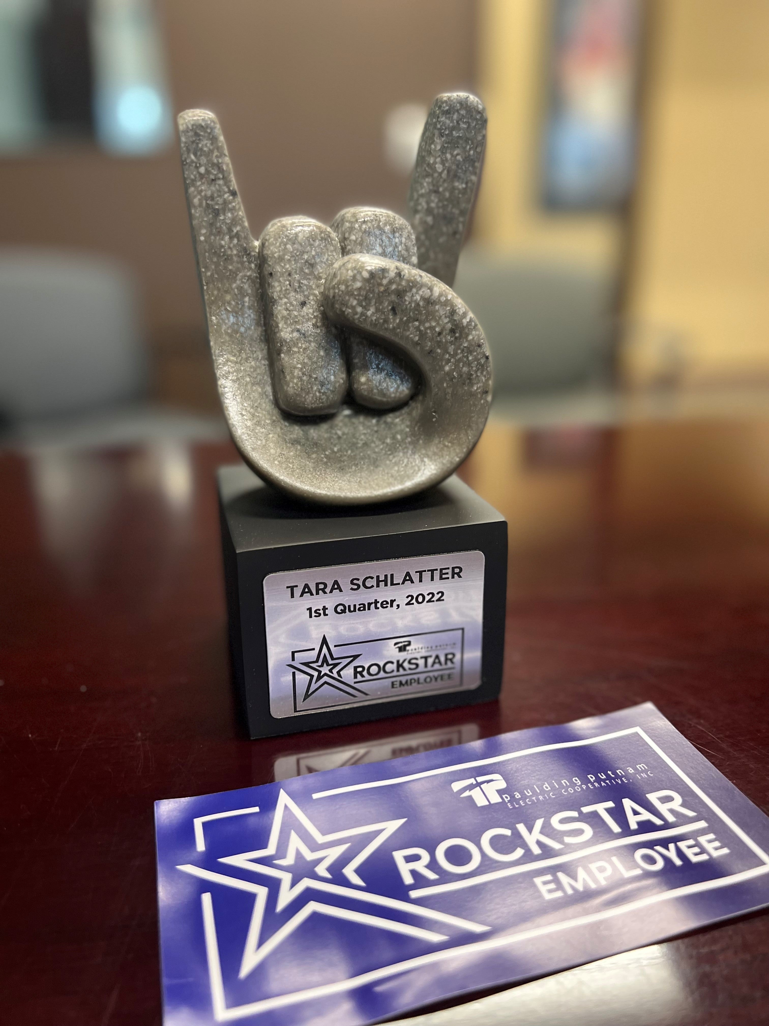 Rockstar award and magnet