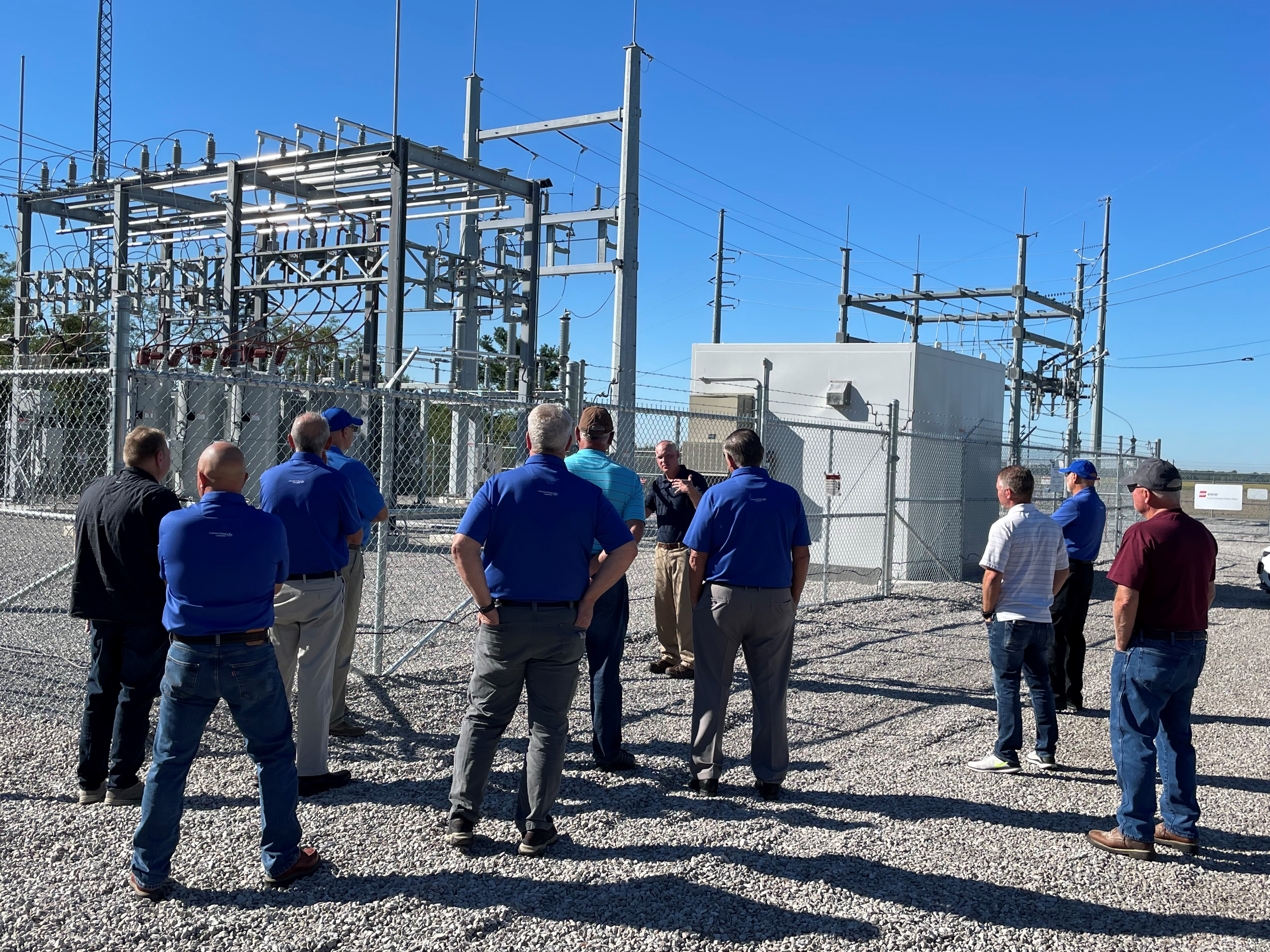 Board tours substation