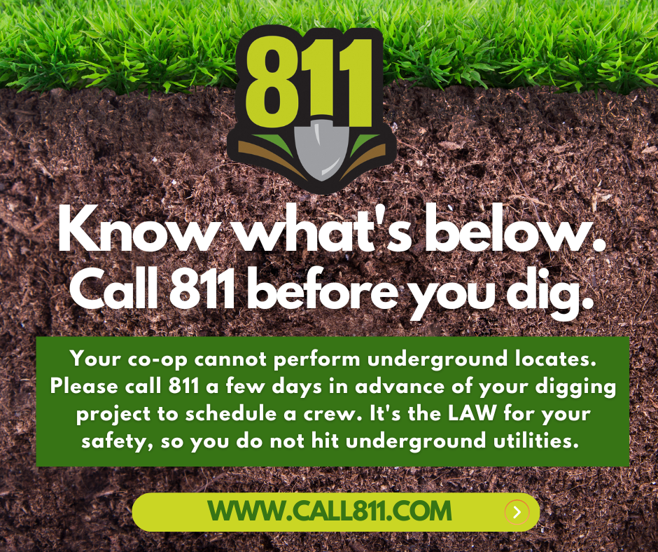 Call before you dig 811