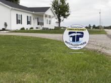 internet yard sign